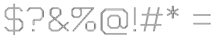 Boulevardoutlineetc Thin Font OTHER CHARS