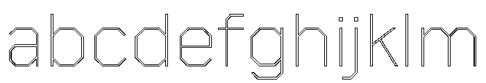 Boulevardoutlineetc Thin FONT