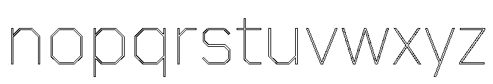 Boulevardoutlineetc Thin Font LOWERCASE
