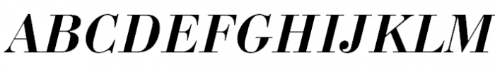 Bodoni Bold Italic Font UPPERCASE