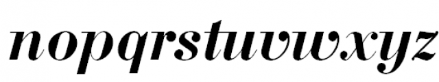 Bodoni Bold Italic Font LOWERCASE