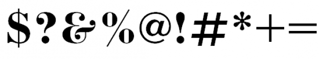 Bodoni Bold Font OTHER CHARS