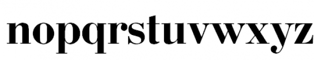 Bodoni Bold Font LOWERCASE