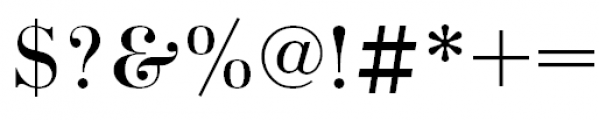 Bodoni Book Font OTHER CHARS
