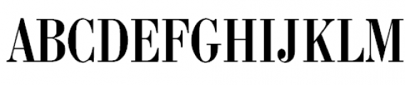 Bodoni Condensed Font UPPERCASE