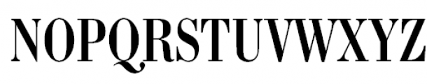 Bodoni Condensed Font UPPERCASE