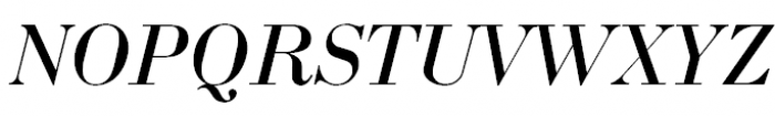 Bodoni Italic Font UPPERCASE