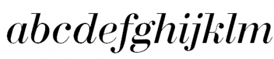 Bodoni Italic Font LOWERCASE