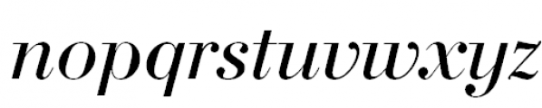 Bodoni Italic Font LOWERCASE