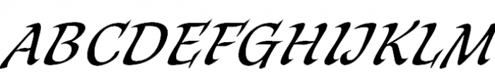 Bogdan Rejestrowy Cursive Font UPPERCASE