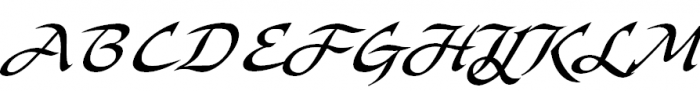 Bogdan Siczowy Cursive Font UPPERCASE