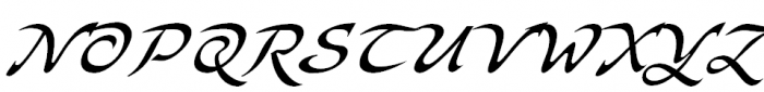 Bogdan Siczowy Cursive Font UPPERCASE