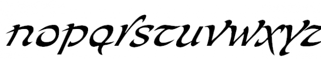 Bogdan Siczowy Cursive Font LOWERCASE