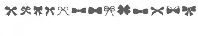 bows dingbat font Font UPPERCASE