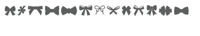 bows dingbat font Font UPPERCASE