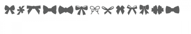 bows dingbat font Font LOWERCASE