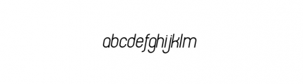 Boulas Italic Font LOWERCASE