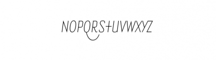 Bourgeois Condensed Light Italic Alternate Font UPPERCASE