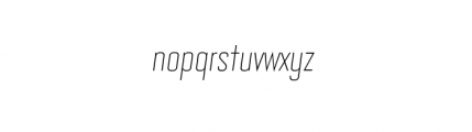 Bourgeois Condensed Light Italic Alternate Font LOWERCASE