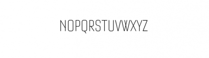 Bourgeois Condensed Light Font UPPERCASE