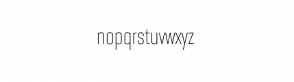 Bourgeois Condensed Light Font LOWERCASE