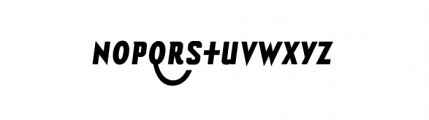 Bourgeois Condensed Ultra Italic Alternate Font UPPERCASE