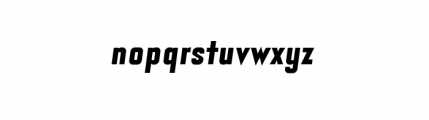 Bourgeois Condensed Ultra Italic Alternate Font LOWERCASE