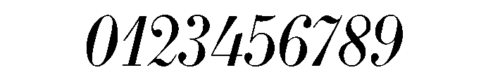 Bodoni 175 Regular Italic Font OTHER CHARS