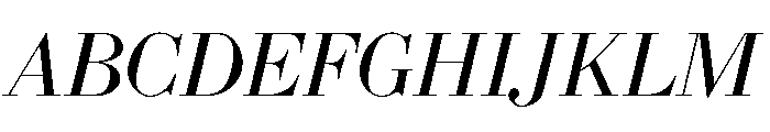 Bodoni 175 Regular Italic Font UPPERCASE