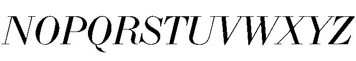 Bodoni 175 Regular Italic Font UPPERCASE