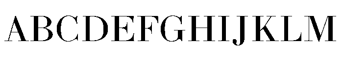 Bodoni 175 Regular Font UPPERCASE