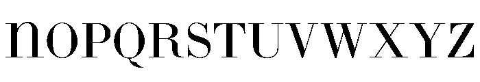 Bodoni 26 Regular Font UPPERCASE