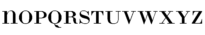 Bodoni 26 Regular Font LOWERCASE