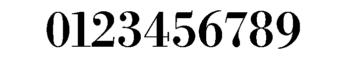 Bodoni Bold Regular Font OTHER CHARS