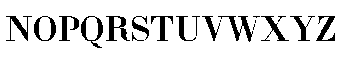 Bodoni Bold Regular Font UPPERCASE