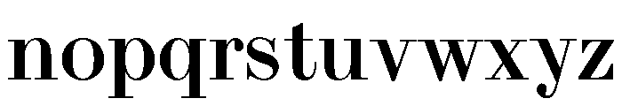 Bodoni Bold Regular Font LOWERCASE