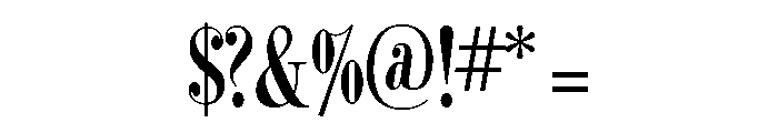 Bodoni Campanile Regular Font OTHER CHARS