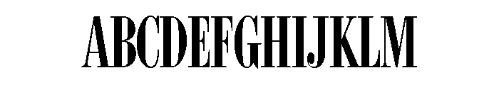 Bodoni Campanile Regular Font UPPERCASE
