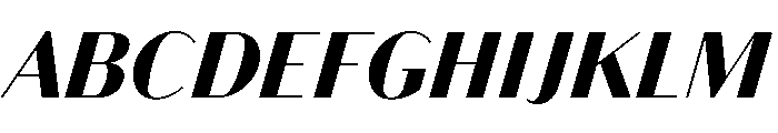 Bodoni Sans Black Italic Font UPPERCASE