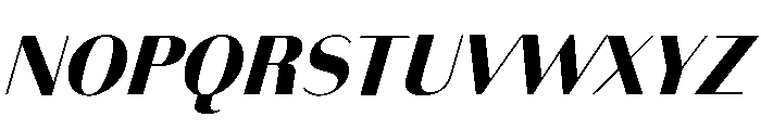 Bodoni Sans Black Italic Font UPPERCASE