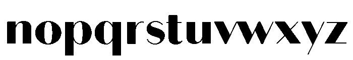 Bodoni Sans Black Font LOWERCASE