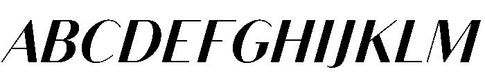 Bodoni Sans Bold Italic Font UPPERCASE