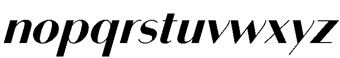 Bodoni Sans Bold Italic Font LOWERCASE