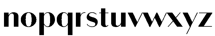 Bodoni Sans Bold Font LOWERCASE
