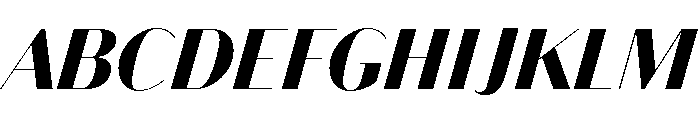 Bodoni Sans Display Black Italic Font UPPERCASE