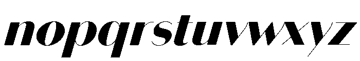 Bodoni Sans Display Black Italic Font LOWERCASE