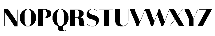 Bodoni Sans Display Black Font UPPERCASE