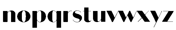 Bodoni Sans Display Black Font LOWERCASE