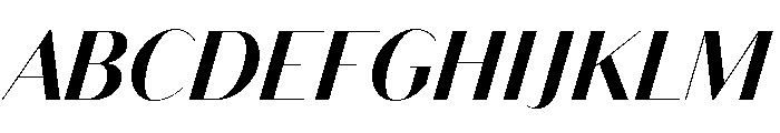 Bodoni Sans Display Bold Italic Font UPPERCASE