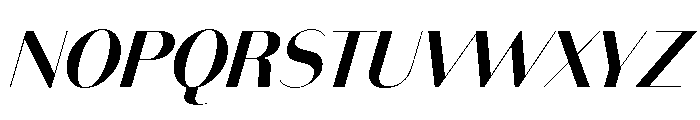 Bodoni Sans Display Bold Italic Font UPPERCASE